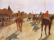 Germain Hilaire Edgard Degas Race Horses before the Stands oil painting